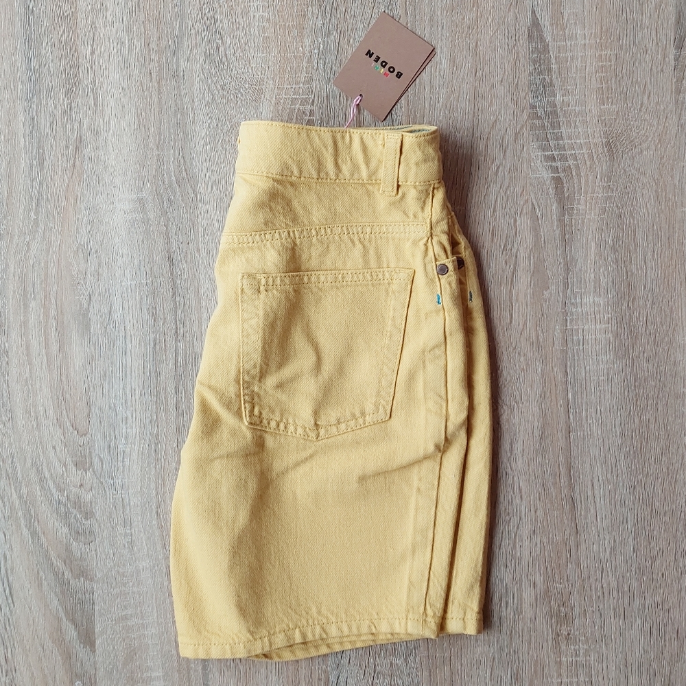 Mini Boden nwt yellow shorts size 11 - Picture 5 of 16